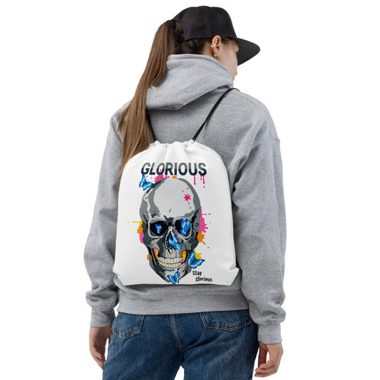 Kordelzug-Beutel Totenkopf
