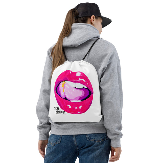 Kordelzug-Beutel Lippen