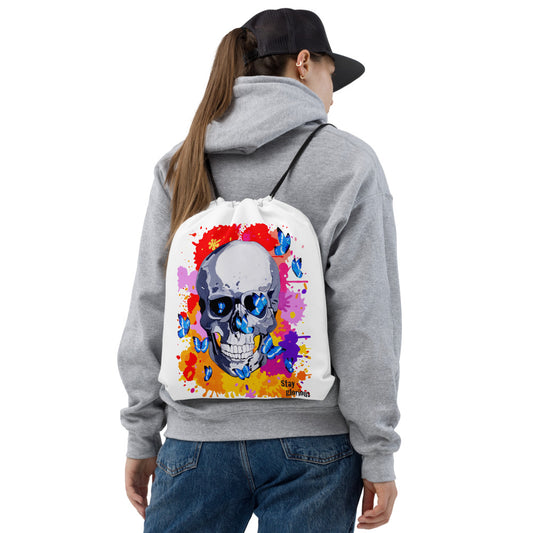 Kordelzug-Beutel Totenkopf