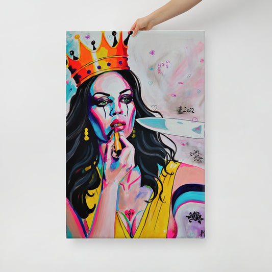 Women with crown and knife