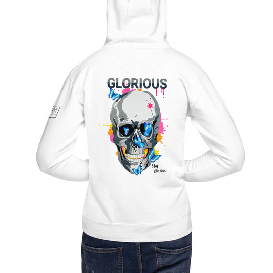 Unisex-Kapuzenpullover Totenkopf